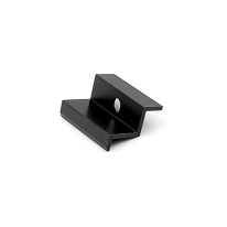 Krajní úchyt solárních panelů černý 40mm