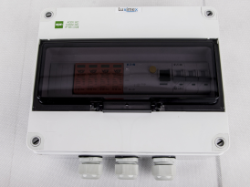 Rozvodnice AC s vybavením (kompletní) IP65 32A, s přepínačem sítí, proudový chr.