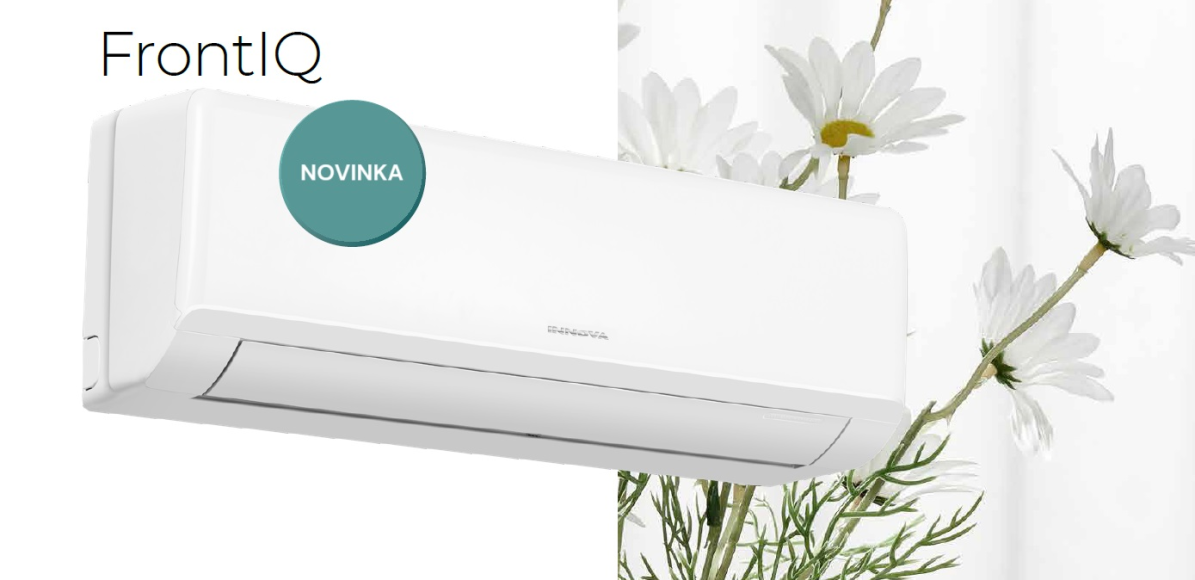 detail FrontIQ nástěnná klimatizace INNOVA 2,5kW single split s venkovní jednotkou