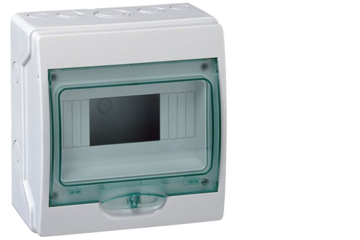 detail Schneider Electric Kaedra modulární rozvaděč IP65 12 MOD, DIN lišta
