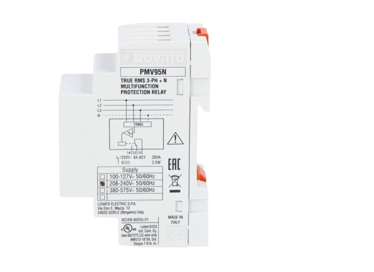 detail LOVATO Napěťové ochranné relé 3PH+N 380/575V MULTIFUN. NFC