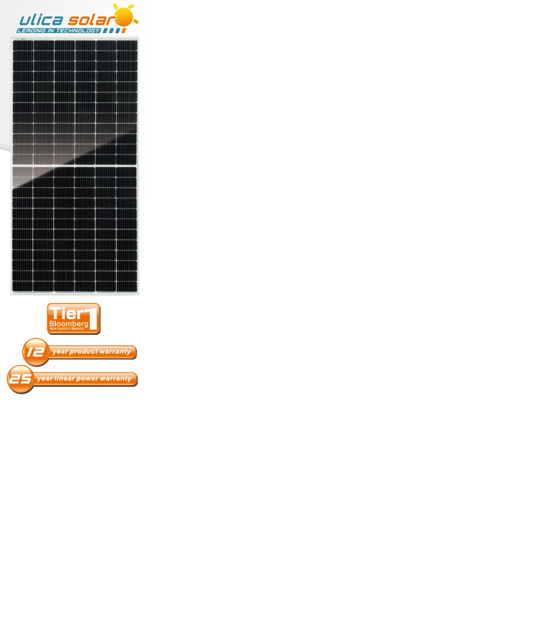 detail Solární panel ULICA SOLAR 455 W černý rám