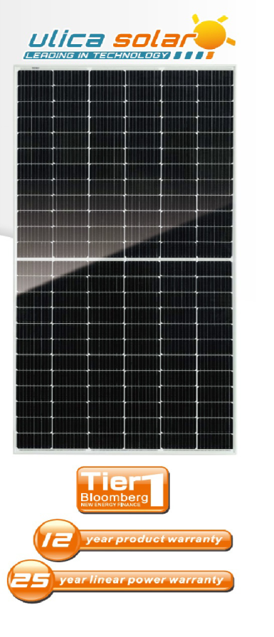 detail Solární panel ULICA SOLAR 455 W černý rám