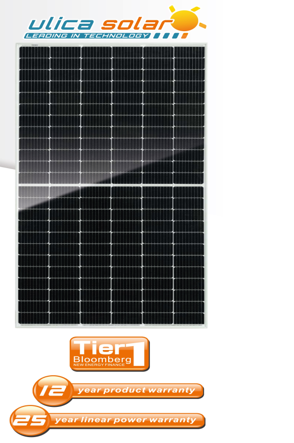 detail Solární panel ULICA SOLAR 455 W černý rám